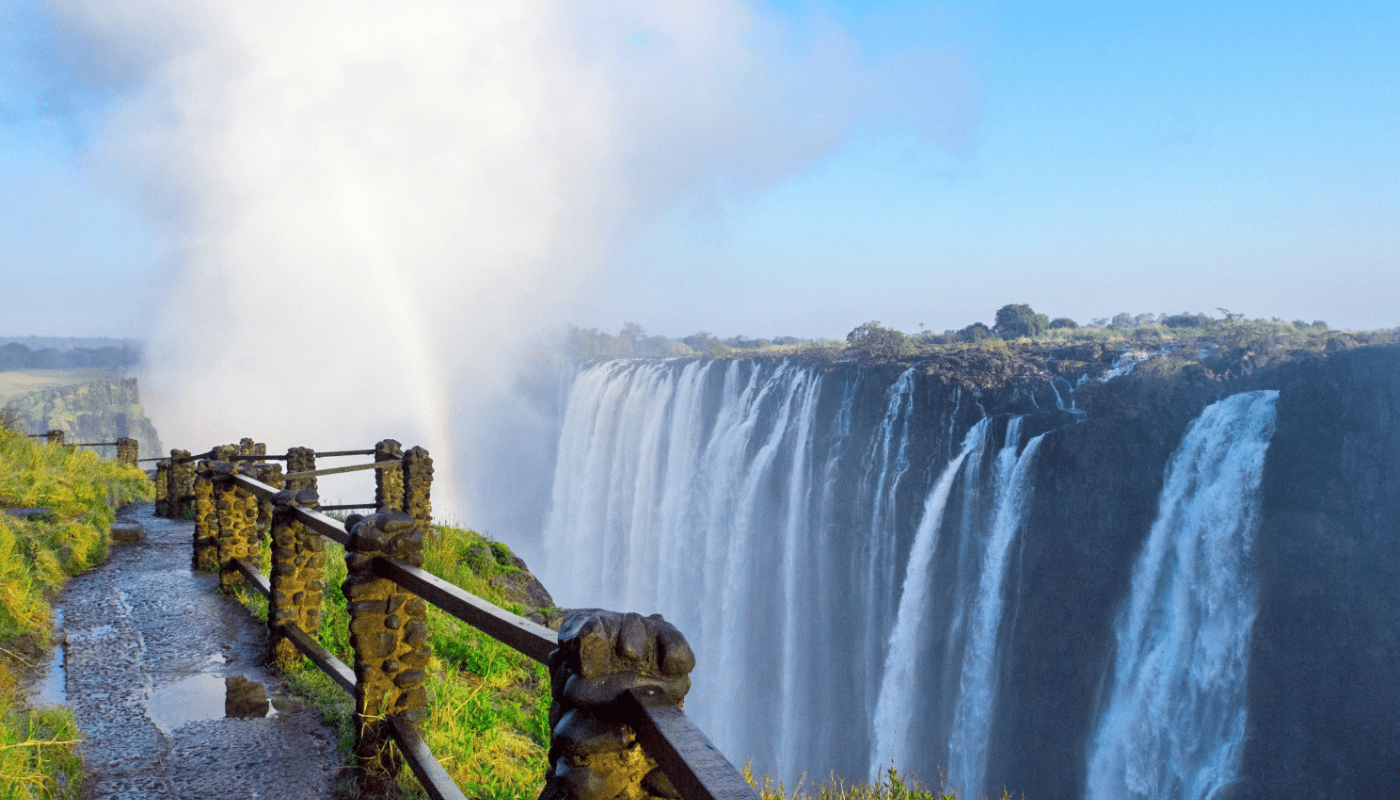 Gallery Slider -  View From Top of Victoria Falls Sustainable Safaris Africa - Destinations - Victoria Falls - View From Top of Victoria Falls