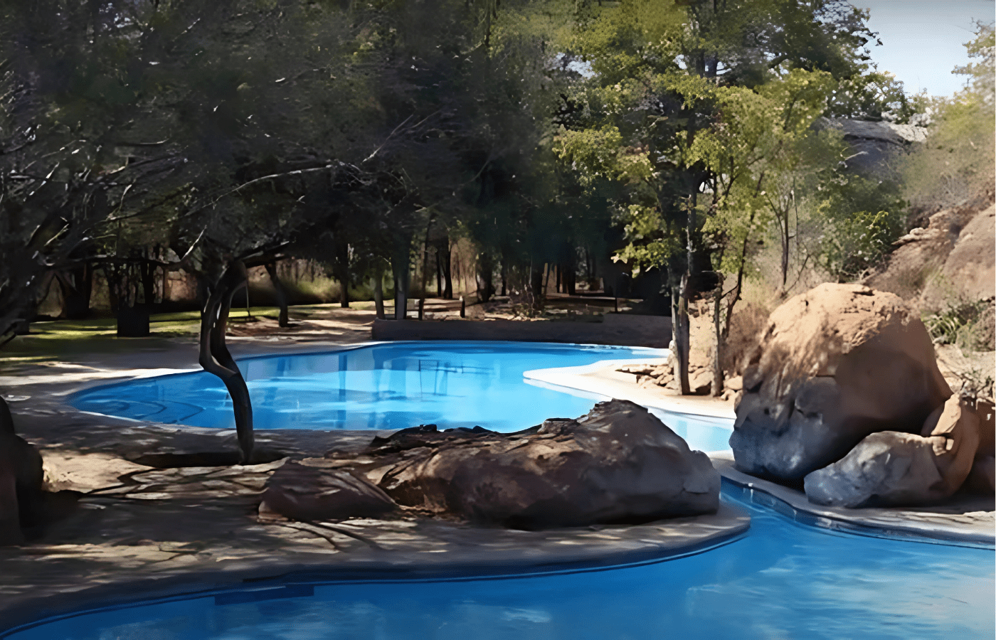 S001-IT1 - Mopani Rest Camp Pool Area Sustainable Safaris Africa - Journeys - Budget Kruger Safari - Mopani Rest Camp Pool Area