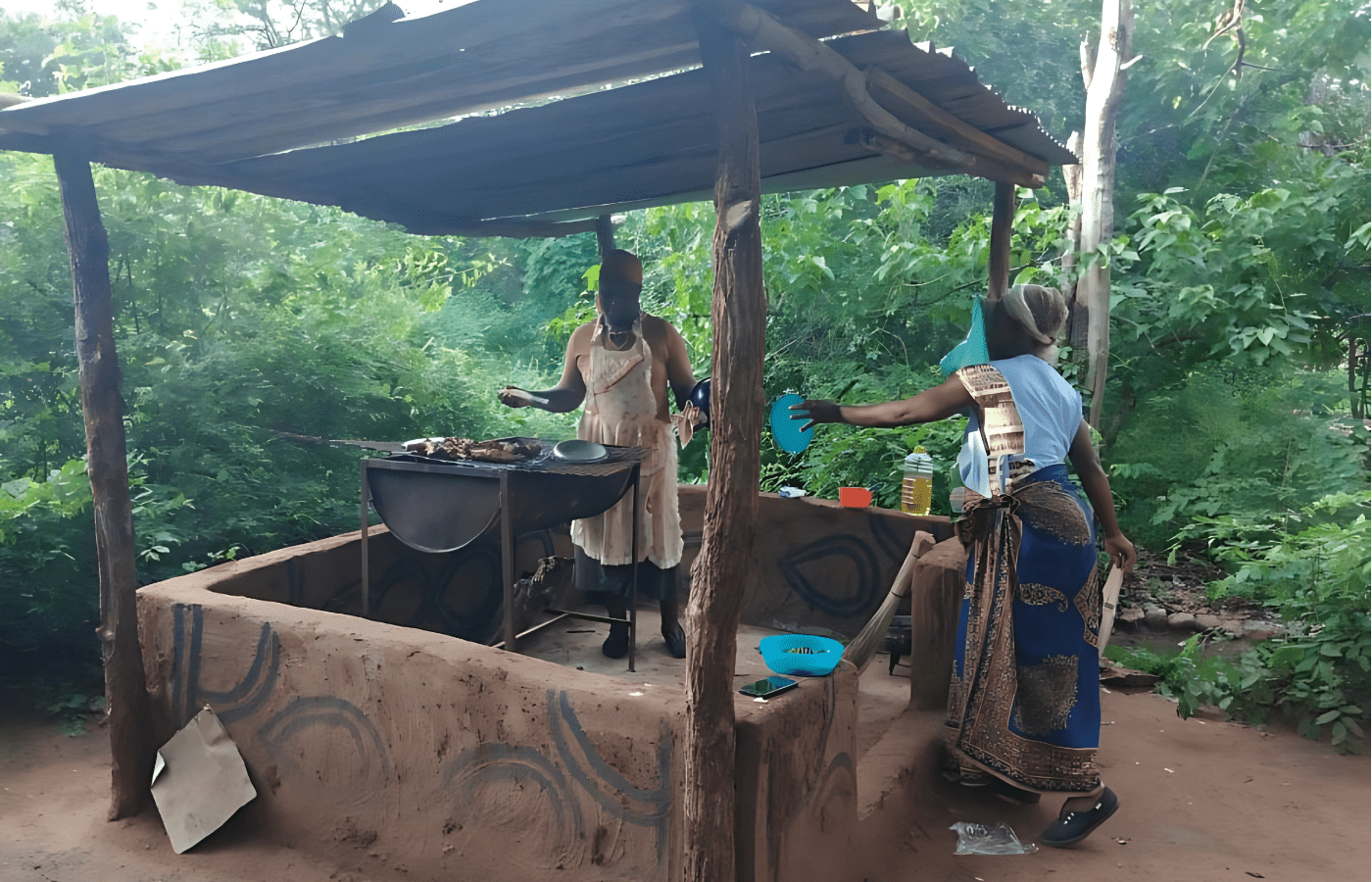 S001-IT2 - Nthakeni Bush River Camp Braai Sustainable Safaris Africa - Journeys - Budget Kruger Safari - Nthakeni Bush River Camp Braai